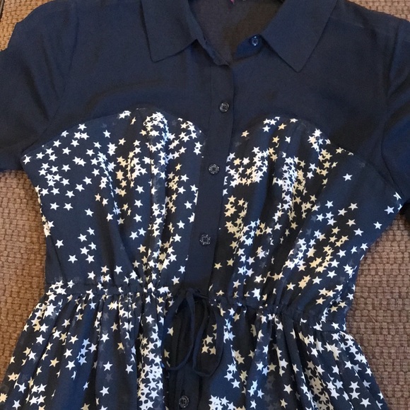 EUC  Princess Vera Wang Sheer Star Spangled Vintage Dress Size 7 - Picture 10 of 16